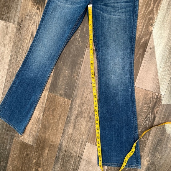 Hudson Signature Bootcut Flap Pockets Mid Rise Medium Blue Jeans Women's Size 28 - Picture 8 of 9